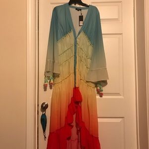 Rainbow ombre Boho dress